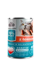 Mokra karma dla kotów - Frendi kawałki w delikatnym sosie z łososiem 400g - miniaturka - grafika 1