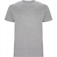 Koszulki męskie - T-shirt Męski Koszulka Męska GRUBSZA BAWEŁNA ROLY 6681 SZARY Heather 3XL - miniaturka - grafika 1