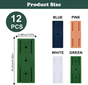 UCHWYT SAMOPRZYLEPNY ŚCIENNY NABLATOWY LISTWA ZASILAJĄCA GNIAZDO BIURKA 12X - Meble modułowe i akcesoria - miniaturka - grafika 1