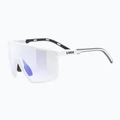 Okulary przeciwsłoneczne - Okulary przeciwsłoneczne UVEX MTN Perform S V white matt/ litemirror blue | WYSYŁKA W 24H | 30 DNI NA ZWROT - miniaturka - grafika 1