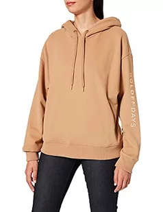 BOSS Damska bluza z kapturem C_eustice_Gold, Light/Pastel Brown235, L - Bluzy damskie - miniaturka - grafika 1
