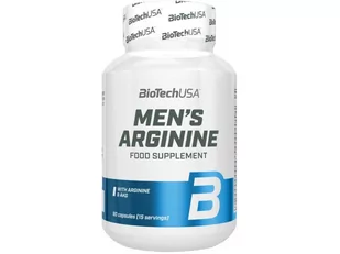 BioTech USA Men's Arginine 90caps - Aminokwasy - miniaturka - grafika 1