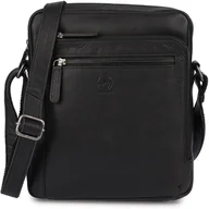 Torby męskie - Torba skórzana czarna AMADEO VII - miniaturka - grafika 1