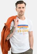 Koszulki męskie - T-shirt z printem T-ADVE - Volcano - miniaturka - grafika 1
