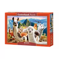 Puzzle - Puzzle 1000 el C-104758-2 Llamas Selfie - miniaturka - grafika 1