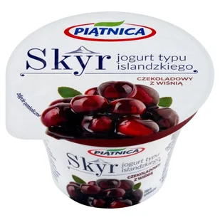 Piątnica Skyr jogurt typu islandzkiego czekoladowy z wiśnią 150 g - Kefiry, jogurty, maślanki - miniaturka - grafika 1
