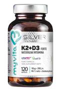 Suplementy naturalne - MyVita SILVER Silver Witamina K2+D3 Forte 100Mcg 120 Kaps - miniaturka - grafika 1