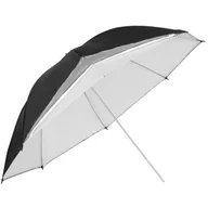 Parasolki studyjne - GlareOne 2w1 srebrny odbijający z dyfuzorem 110 cm - miniaturka - grafika 1