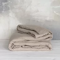 Pościel - Poszwa na kołdrę lniana MOANA Pure, Rozmiar - 160x200, Kolor - white cream  - miniaturka - grafika 1