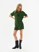 Sukienki - Mini zielona sukienka - miniaturka - grafika 1