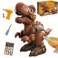 Zabawki konstrukcyjne - Woopie WOOPIE Dinozaur do Skręcania Zestaw Konstrukcyjny + Wiertarka 31 el 40420 - miniaturka - grafika 1