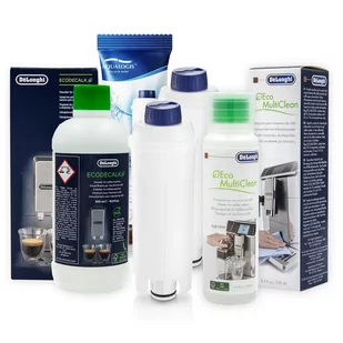 Zestaw Delonghi Aqualogis AL-S002 2szt, Odkamieniacz EcoDecalk 500ml, Płyn DELONGHI SER3013 250ml - Akcesoria i części do ekspresów do kawy - miniaturka - grafika 1