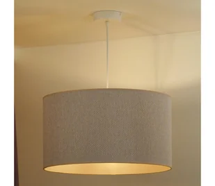 Duolla - Żyrandol na lince ROLLER ECO RECYCLING 1xE27/15W/230V śr. 45 cm kremowy - Lampy sufitowe - miniaturka - grafika 1