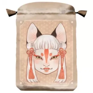 Satynowy woreczek na karty Yokai - Ezoteryka - miniaturka - grafika 1