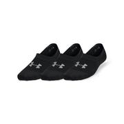 Skarpetki damskie - Damskie skarpetki stopki treningowe (3-pack) UNDER ARMOUR UA Breathe Lite Ultra Low - czarne - miniaturka - grafika 1