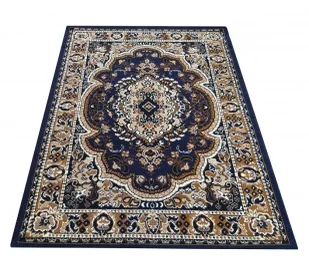 Granatowy Prostokątny Dywan H6-A40 - Dywany Granatowy Prostokątny Dywan H6-A40 - Dywany - miniaturka - grafika 1