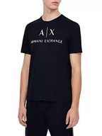 Koszulki męskie - Armani Exchange t-shirt męski 8nztcj, niebieski, XXL - miniaturka - grafika 1