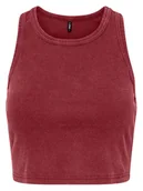 Koszulki i topy damskie - ONLY Top w kolorze czerwonym - miniaturka - grafika 1