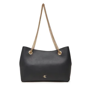 Torebka Calvin Klein Minimal Monogram Shoulder Bag Wi LV04F3205G Czarny - Torebki damskie - miniaturka - grafika 1