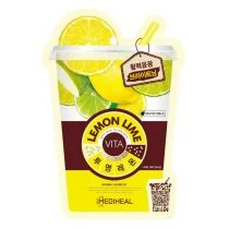Mediheal Mediheal Vita Lemon Lime Mask maska rozświetlająco- energetyzująca z cytryną i limonką 20ml - Maseczki do twarzy - miniaturka - grafika 2