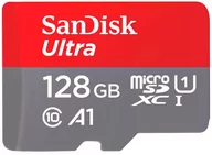 Karty pamięci - SanDisk Ultra microSDXC 128GB UHS-I + adapter (SDSQUAB-128G-GN6MA) - miniaturka - grafika 1