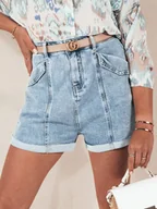 Spodenki damskie - Spodenki damskie jeansowe DENIMCUTS niebieskie Dstreet SY0334-XS - miniaturka - grafika 1