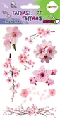 Zabawki kreatywne - Tatuaże zmywalne kwiaty Sakura Happy Color - miniaturka - grafika 1