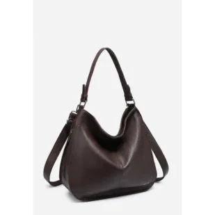 Klasyczna Elegancka Shopperka Torebka Damska Brązowa LUIGISANTO - Torebki damskie Klasyczna Elegancka Shopperka Torebka Damska Brązowa LUIGISANTO - Torebki damskie - miniaturka - grafika 1