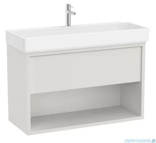 Roca Tura Unik zestaw szafka z umywalką 100x43x60 BIAŁY MAT A852037558 - Szafki łazienkowe - miniaturka - grafika 1