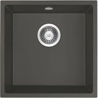 Zlewozmywaki - Deante Corda Zlewozmywak granitowy 1-komorowy podwieszany antracyt metalik Deante ZQA T10A - miniaturka - grafika 1