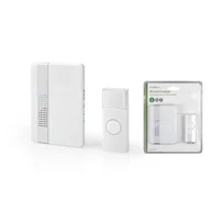 Dzwonki i gongi - Nedis DOORB223CWT dzwonek bezprzewodowy, 230 V, biały - miniaturka - grafika 1