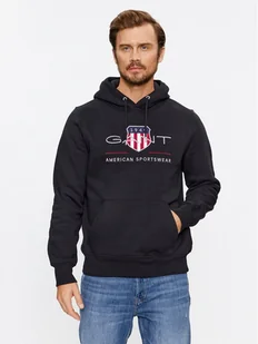 Gant Bluza Archive Shield 2047082 Czarny Regular Fit - Bluzy męskie - miniaturka - grafika 1