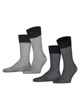 Skarpetki męskie - ESPRIT Mężczyźni Skarpety Allover Stripe 2-Pack M SO Bawełna z wzorem 2 Pak, Wielokolorowy (Sortiment 0050), 39-42 - miniaturka - grafika 1