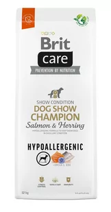 Brit Care Hypoallergenic Dog Show Champion, łosoś i śledź 12 kg - Sucha karma dla psów - miniaturka - grafika 2