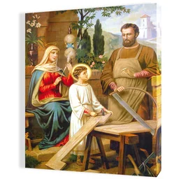 Obraz religijny na płótnie Święta Rodzina - Ikony i obrazy sakralne Obraz religijny na płótnie Święta Rodzina - Ikony i obrazy sakralne - miniaturka - grafika 1