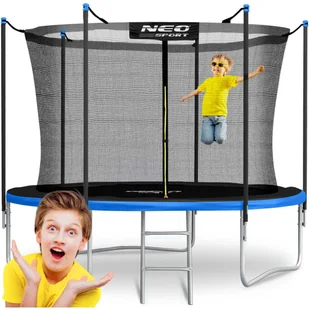 Trampolina ogrodowa 10ft/312cm z siatką wewnętrzną i drabinką Neo-Sport - Trampoliny - miniaturka - grafika 1