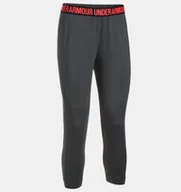 Legginsy - Under Armour Legginsy damskie Featherweight Fleece Crop szare r. XS 1294505-092 - miniaturka - grafika 1