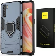 Etui i futerały do telefonów - Etui Pancerne Spacecase X-Ring Uchwyt Magnetyczny Uchwyt Ring Case Obudowa Plecki Oppo Reno 3 Niebieski - miniaturka - grafika 1