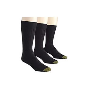 Gold Toe Skarpety męskie (3 sztuki), Czarny, X-Large - Skarpetki damskie - miniaturka - grafika 1