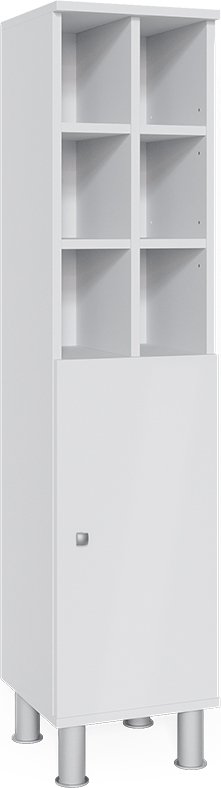 Vicco Szafka łazienkowa Fynn, 30 x 130.6 cm duże drzwi, Biały