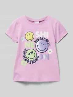 Koszulki dla dziewczynek - T-shirt z nadrukiem ze sloganem - grafika 1