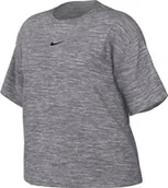 Koszulki i topy damskie - Nike W NSW Tee Essntl Lbr Koszulka damska, Dk Grey Heather/Black, L - miniaturka - grafika 1