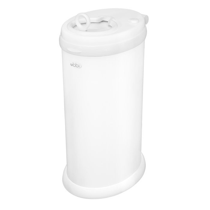 Ubbi Stalowy Kosz na Pieluchy Matte White