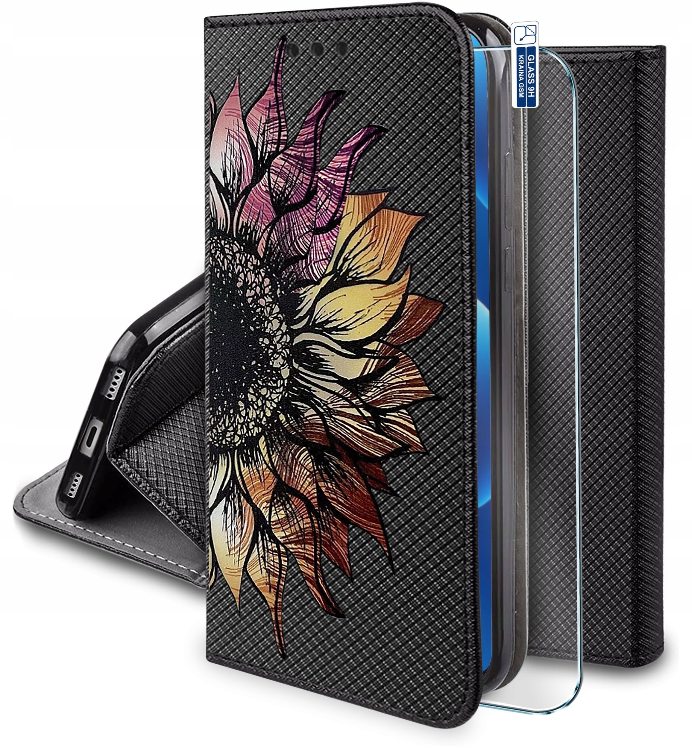 krainaGSM Etui Do Google Pixel 11 Pro Xl Magnet Wzory Case Portfel + Szkło 9H