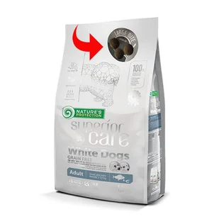 Nature's Protection SC White Dogs GF White Fish Adult Large 1,5kg - Sucha karma dla psów - miniaturka - grafika 1