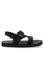 Sandały męskie - Jack Wolfskin Sandały Urban Entdeckung Belt Sandal 4056711 Czarny - miniaturka - grafika 1