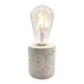 Lampy stojące - Polux LASTRYKO USB cement Lampa stołowa dekoracyjna led 315199 315199 - miniaturka - grafika 1