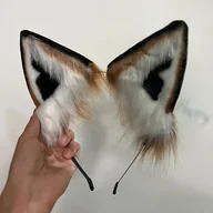 Inne - TEMU Opaski na głowę z imitacją uszu , futrzane uszy , realistyczne opaski na uszy, urocze futrzane akcesoria do włosów w kształcie uszu , idealne na - miniaturka - grafika 1