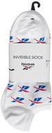 Skarpetki damskie - Reebok Skarpety unisex Cl Fo Invisible Sock 3p wielokolorowa biały / niebieski / czerwony (blanco / vecblu / vecred) M IRX83 - miniaturka - grafika 1
