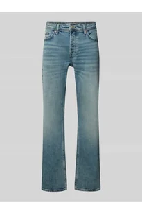 Jeansy o kroju straight fit z mieszanki bawełny model EDGE PERFORMACE - Only & Sons - Spodnie męskie - miniaturka - grafika 1